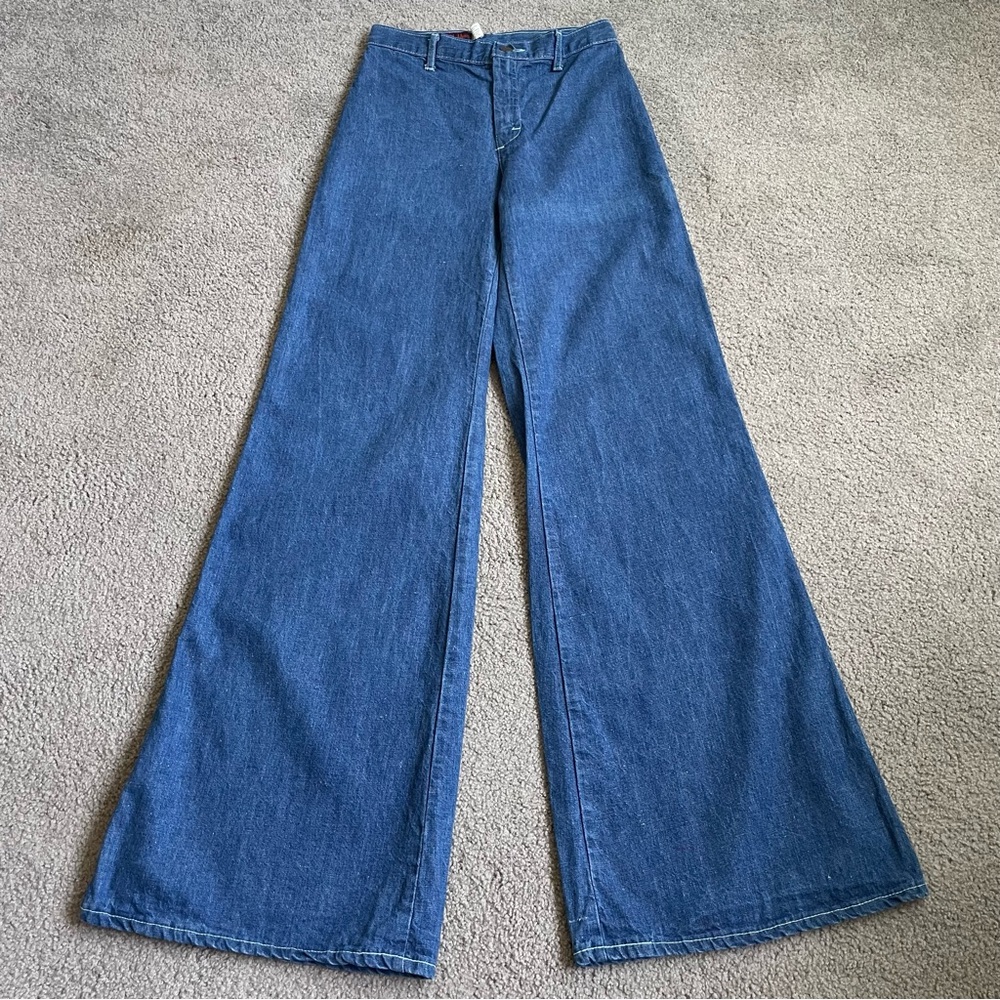 Vintage 1970s Landlubber wide leg bell bottom jeans